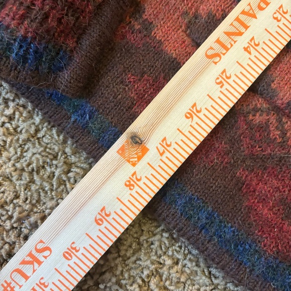 Orvis Alpaca Blanket Stripe Jacquard Cardigan Size M - Picture 9 of 12